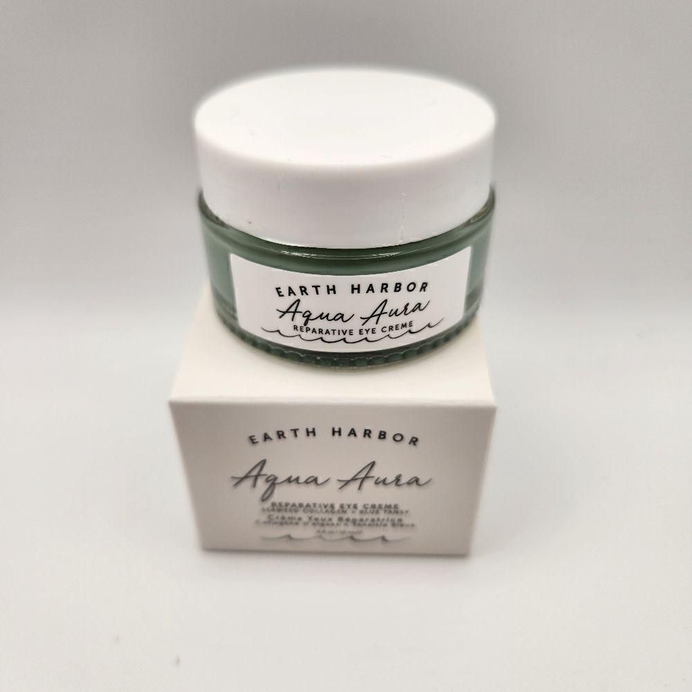 Earth Harbor Aqua Aura Reparative Eye Cream Seaweed Collagen & Blue Tansy